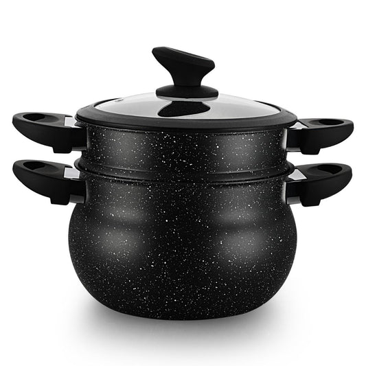 Topf-Set Sahra 3 tlg. Couscoussiere Kuskus Topfset Dampfgarer 15,0 L: Ø30X32 CM