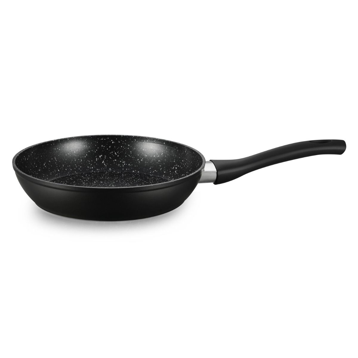 Pfannen Set Nova 3-tlg. Ø20/24/28 CM Induktion antihaft Marmordesign schwarz
