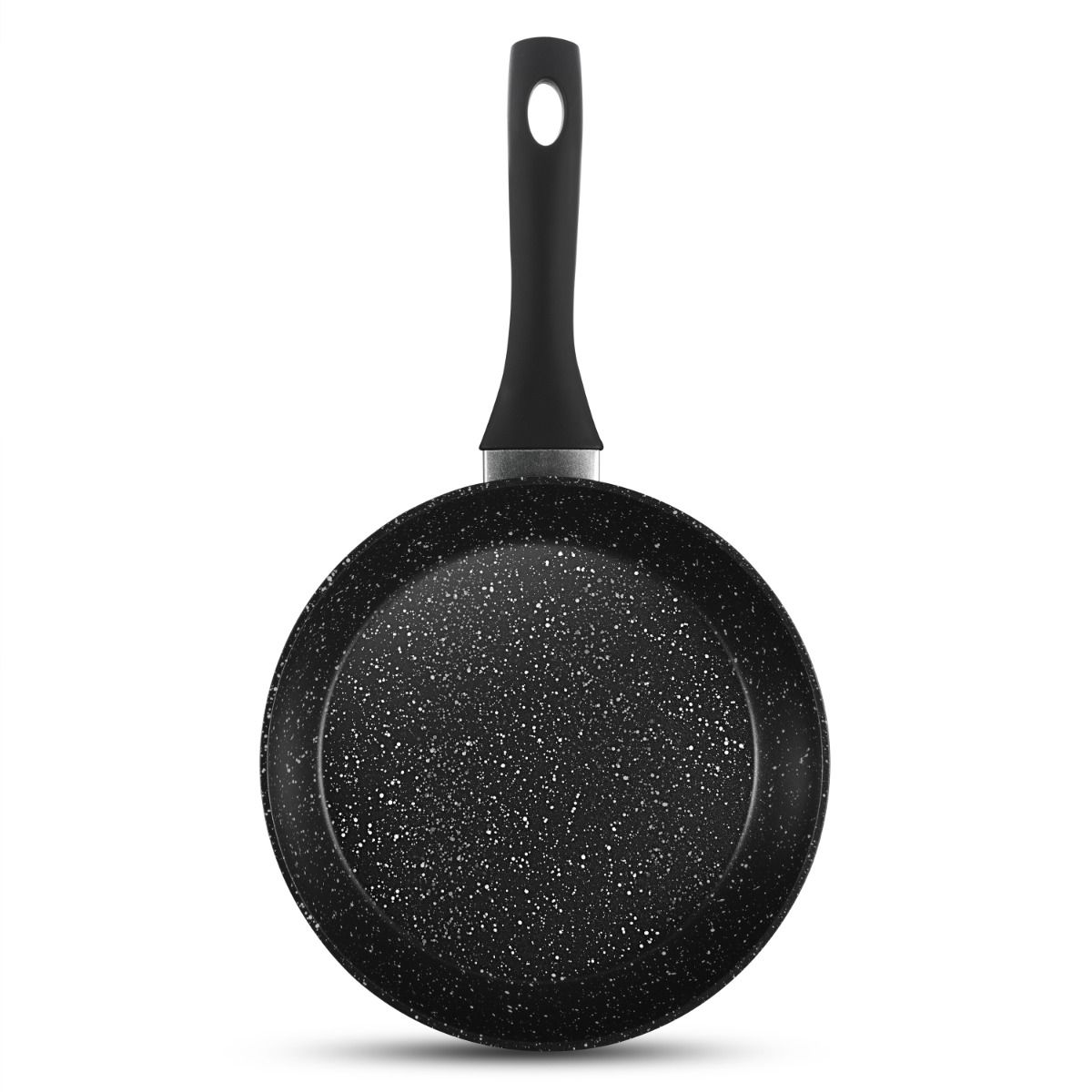 Pfannen Set Nova 3-tlg. Ø20/24/28 CM Induktion antihaft Marmordesign schwarz