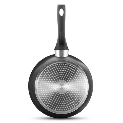 Pfannen Set Nova 3-tlg. Ø20/24/28 CM Induktion antihaft Marmordesign schwarz