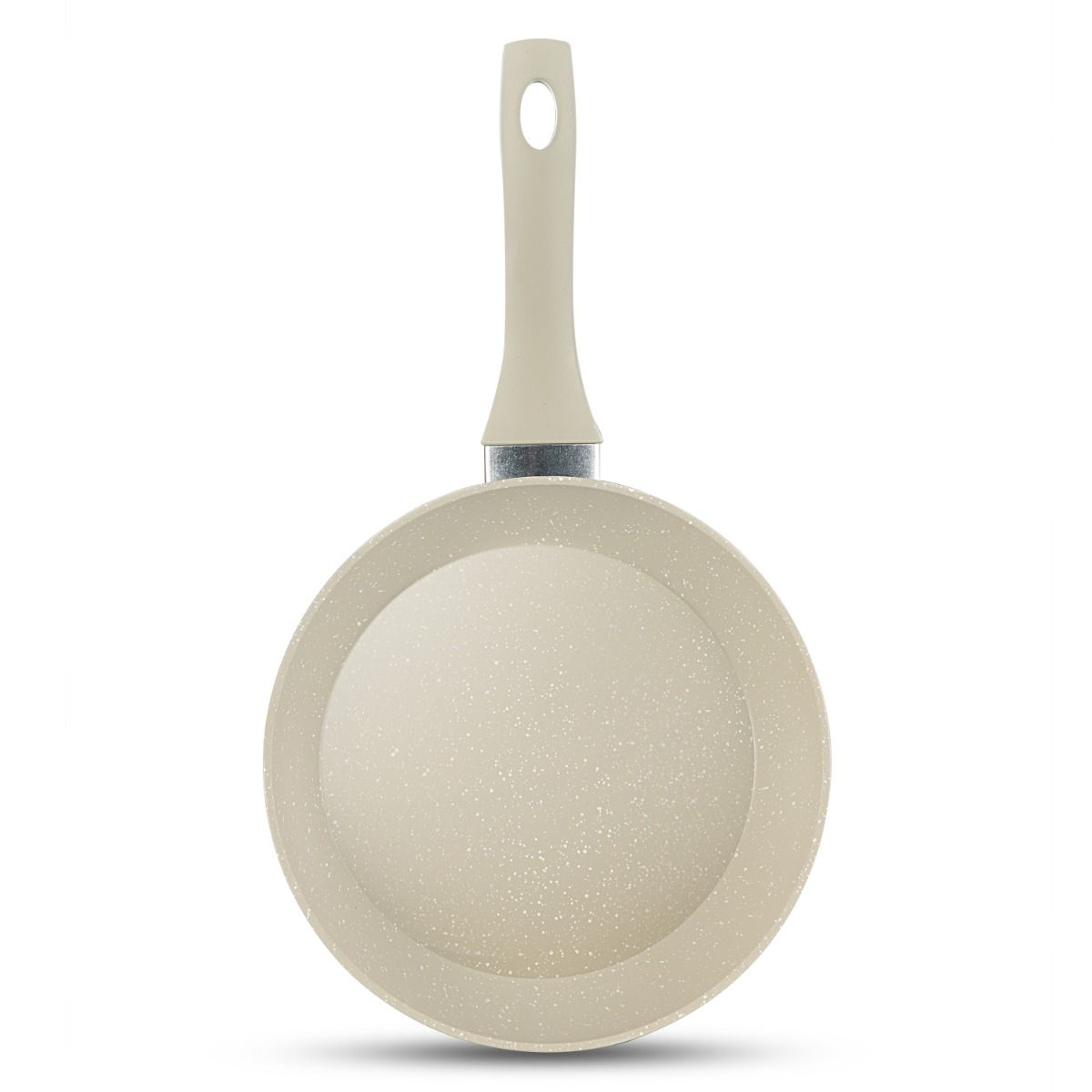 Pfannen Set Nova 3-tlg. Ø20/24/28 CM Induktion antihaft Marmordesign beige