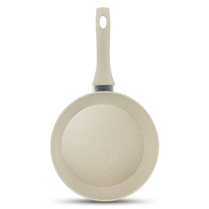Pfannen Set Nova 3-tlg. Ø20/24/28 CM Induktion antihaft Marmordesign beige