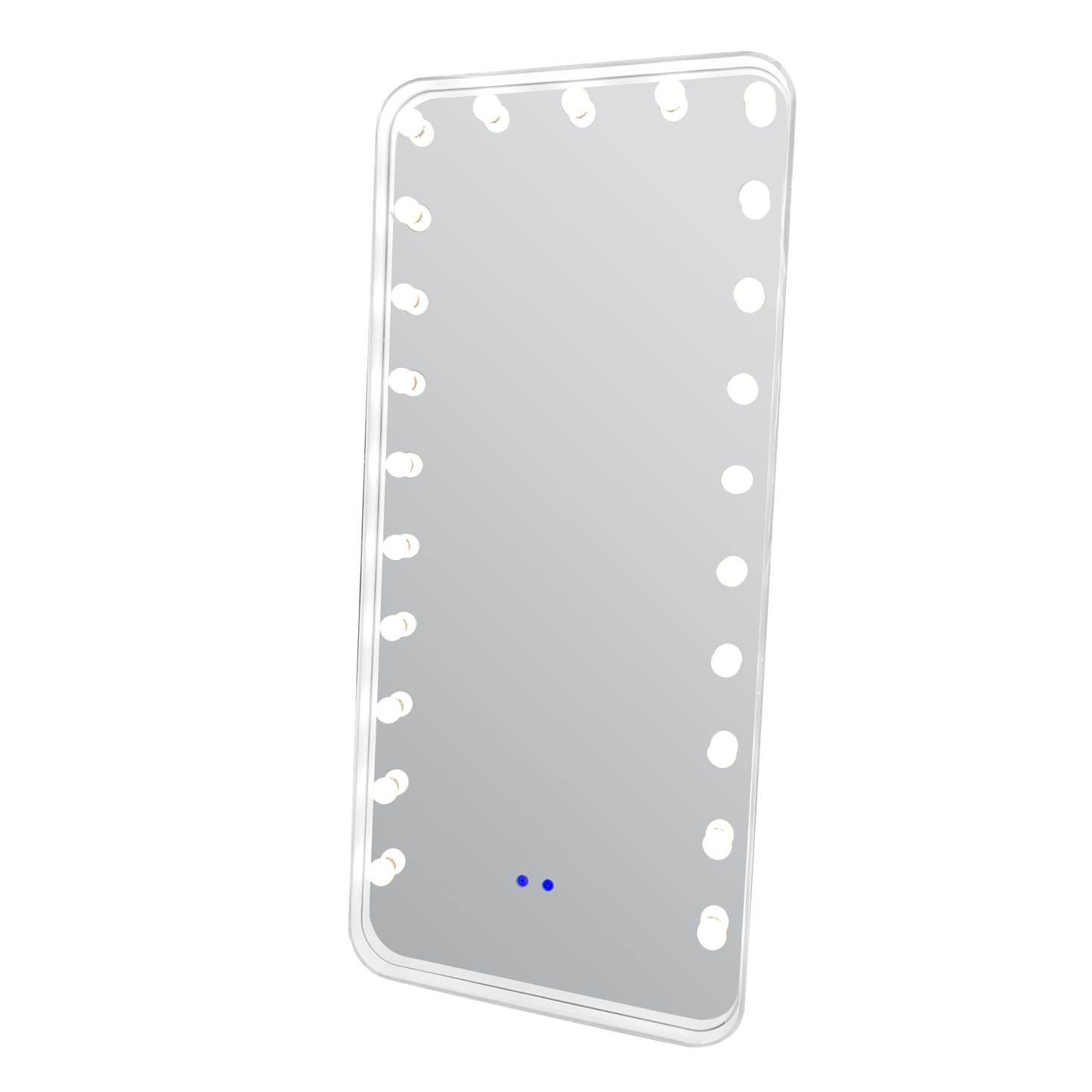 Moderne Ganzkörperspiegel/Standspiegel mit Bluetooth und LED Beleuchtung Weiss 180 x 80 cm