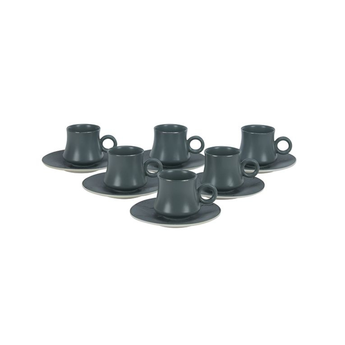 Bricard Tee-Espresso Set 017 – 24-teilig grau-silber