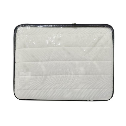 Tagesdecke Set Hale Überwurf Decke 3-Teilig 240 x 250 cm , atmungsaktiv 2-Personen Weiss