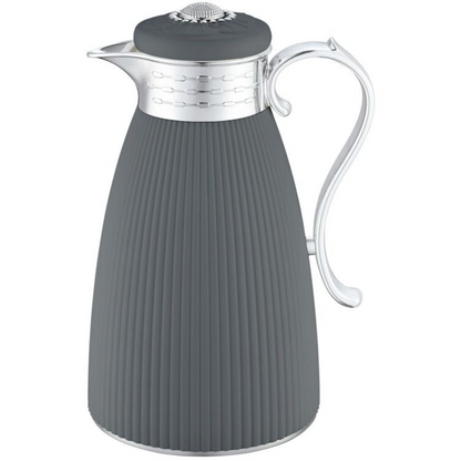 Thermosflasche HELENA  1,0 L Dunkelgrau - Silber