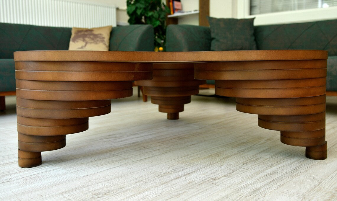 Natürlicher Life Wallnuss Couchtisch 109x109x39 cm