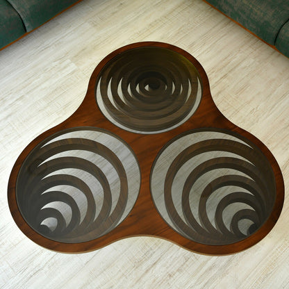 Natürlicher Life Wallnuss Couchtisch 109x109x39 cm