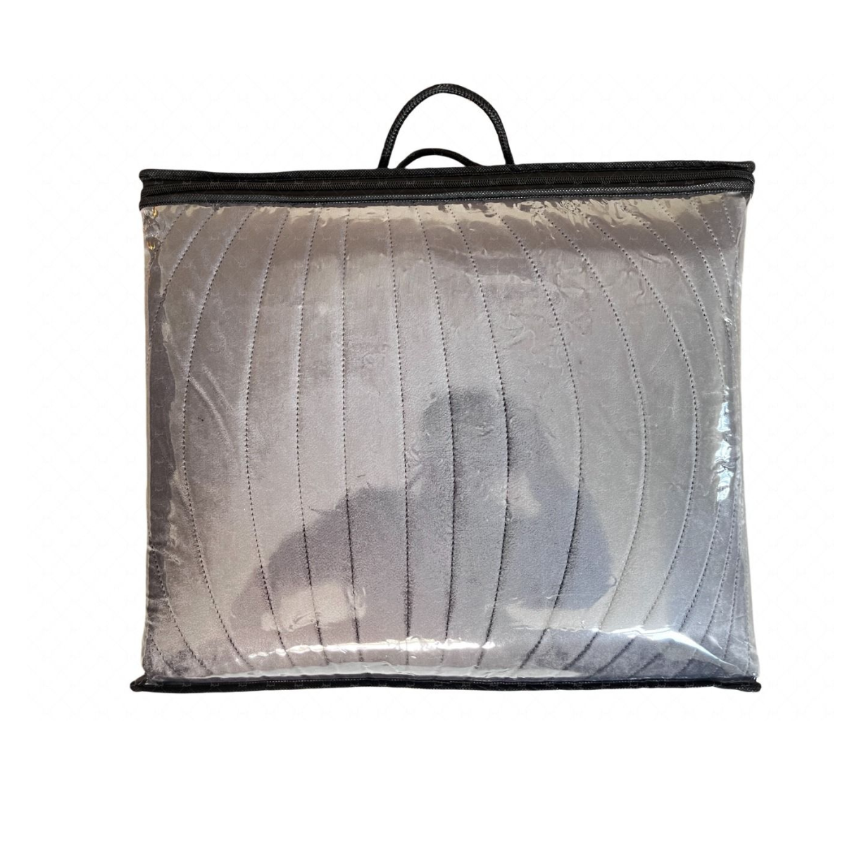 Tagesdecke Set Iris Überwurf Decke 3-Teilig 240 x 250 cm , atmungsaktiv 2-Personen Grau