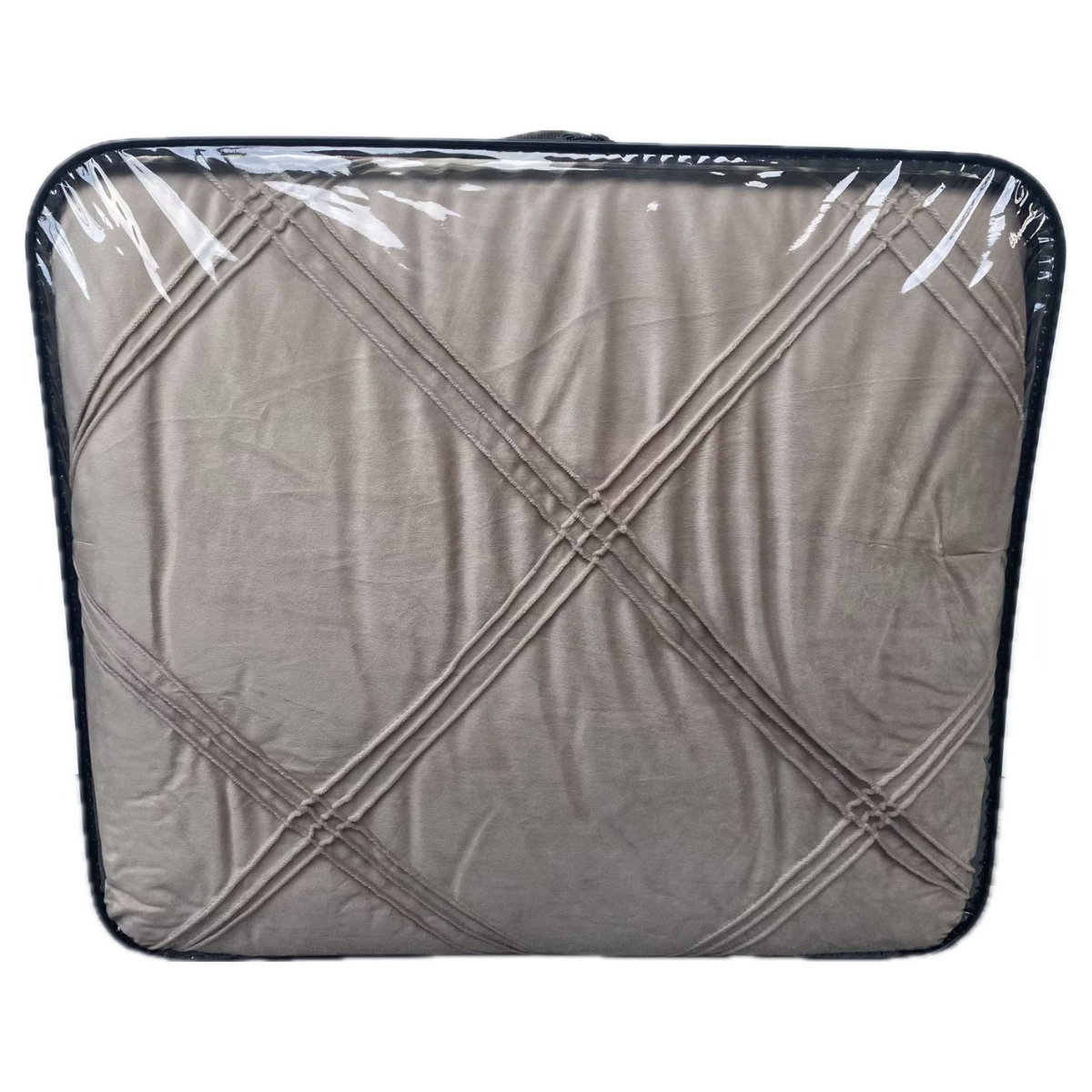Tagesdecke Set Lara Überwurf Decke 3-Teilig 240 x 250 cm , atmungsaktiv 2-Personen Braun