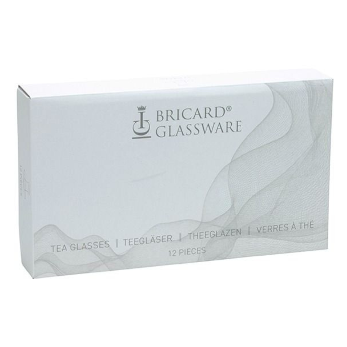 Bricard Lines Teeglas Set mit Untersetzer aus Keramik 12-tlg. gold