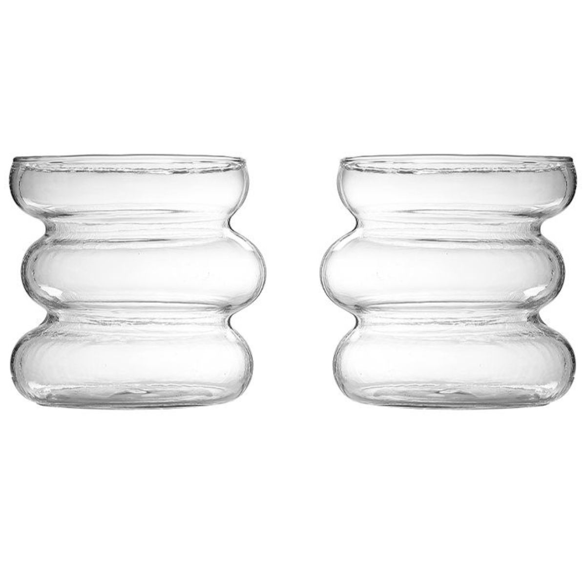 Bricard Gläser-Set Trinkgläser Cocktailgläser Borosilikatglas Marbella stilvolles Design 300ml 2tlg.