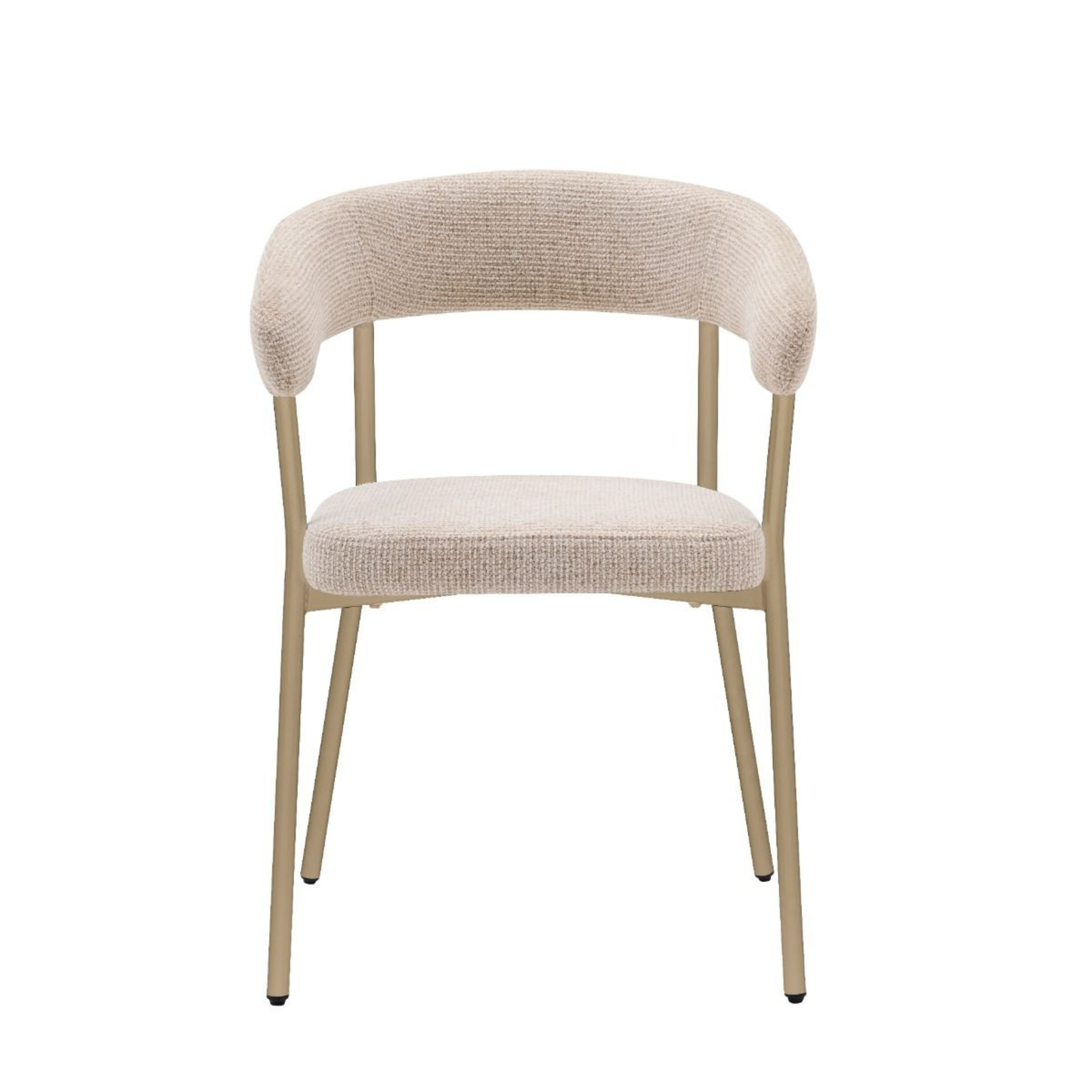 Esszimmerstuhl NARDO Eleganter Armlehnstuhl in Creme-Beige