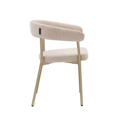 Esszimmerstuhl NARDO Eleganter Armlehnstuhl in Creme-Beige