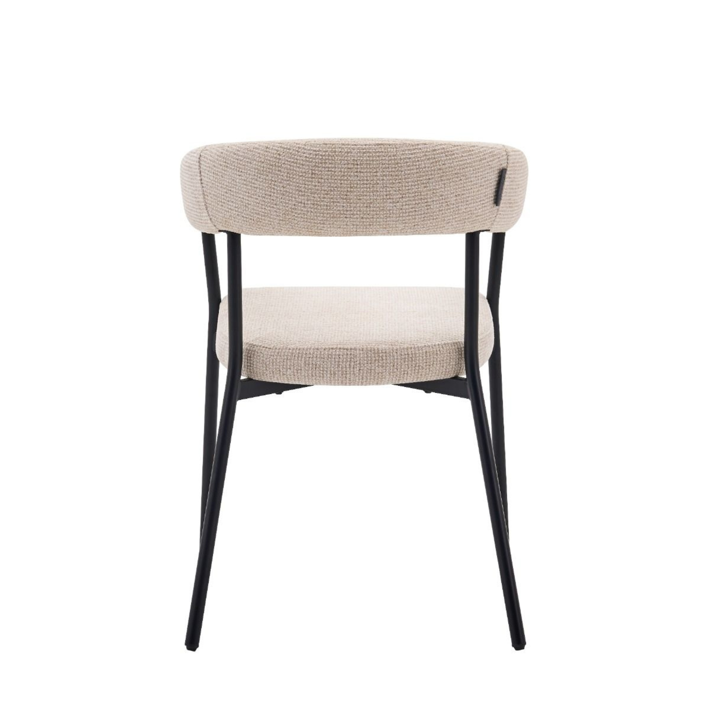 Esszimmerstuhl NARDO Eleganter Armlehnstuhl in Beige-Schwarz