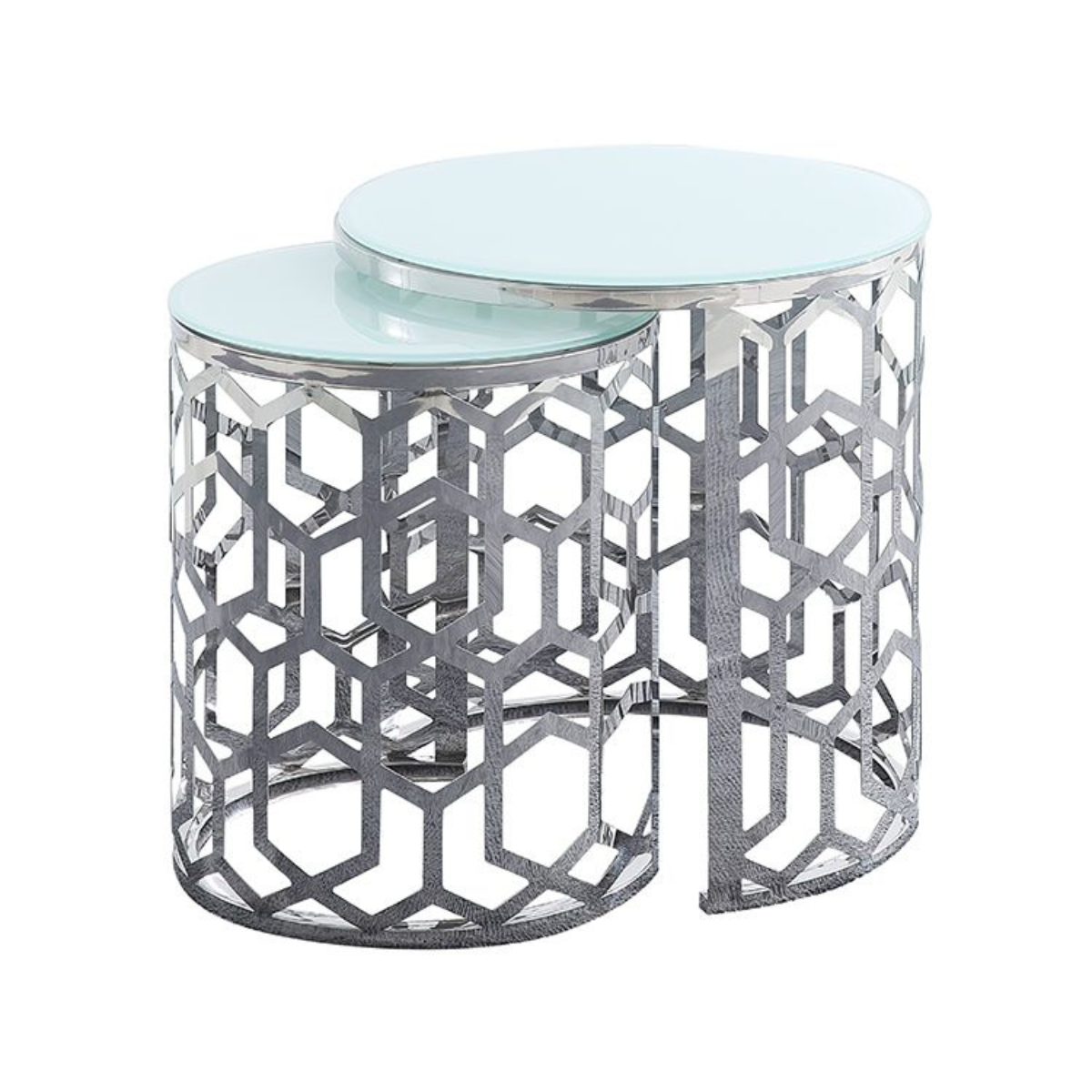PALERMO Beistelltisch-Set – Stilvolle Geometrie in moderner Eleganz