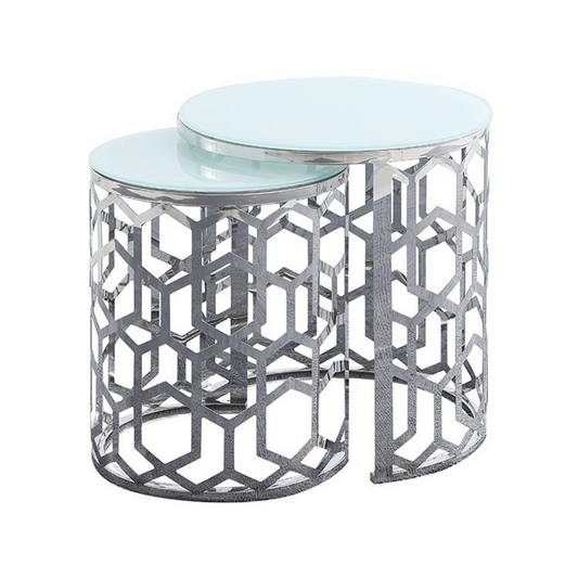 PALERMO Beistelltisch-Set – Stilvolle Geometrie in moderner Eleganz