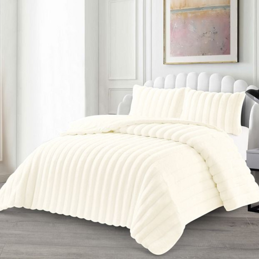 Tagesdecke Set Peri Überwurf Decke 3-Teilig 235X250 CM , atmungsaktiv 2-Personen Beige