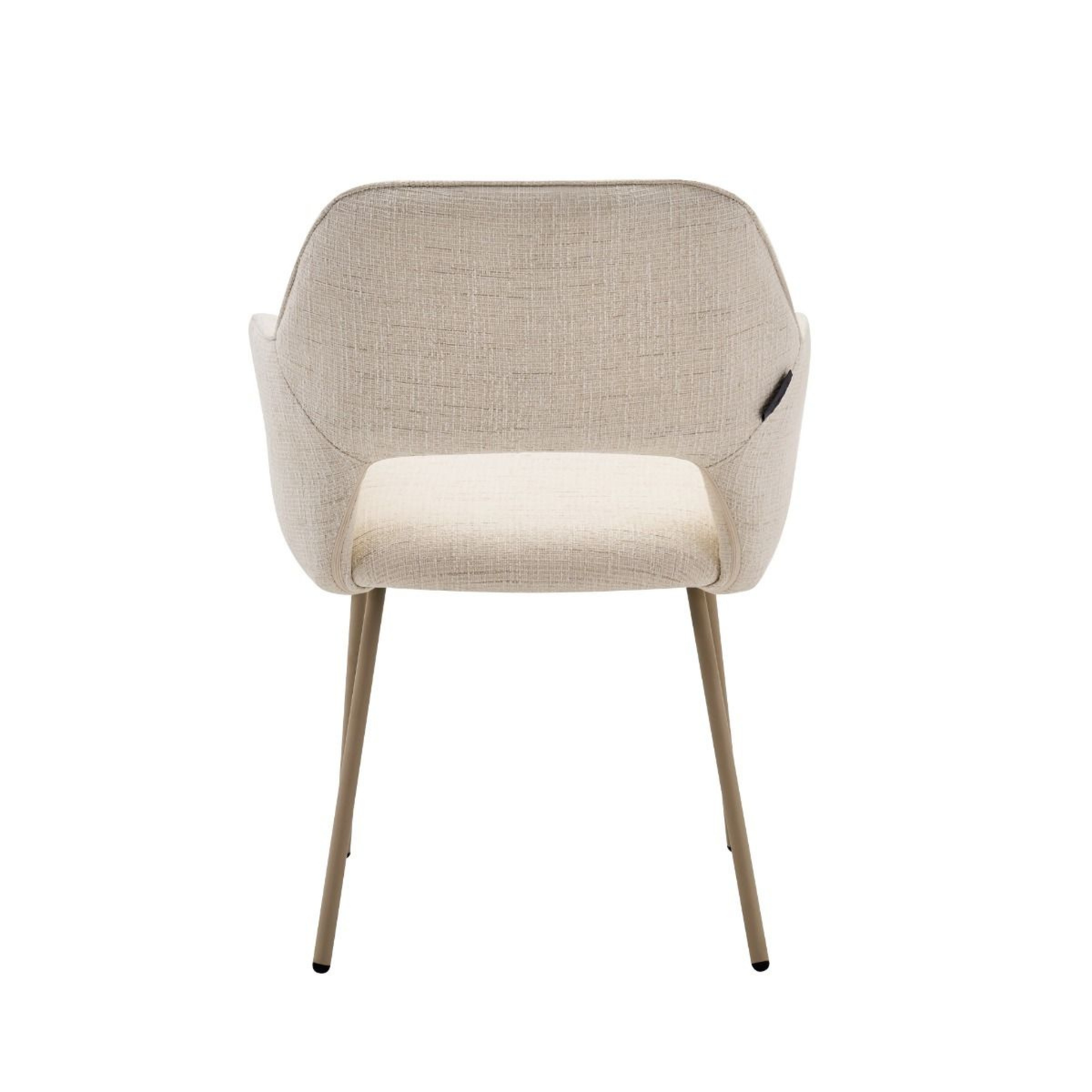 Esszimmerstuhl PISA Moderner Polsterstuhl in Creme mit Tone-in-Tone Gestell