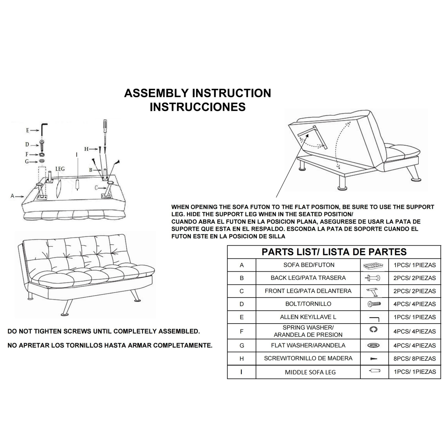 Puffy Deluxe Sofa mit Schlaffunktion 2 in 1 Design Anthratzit