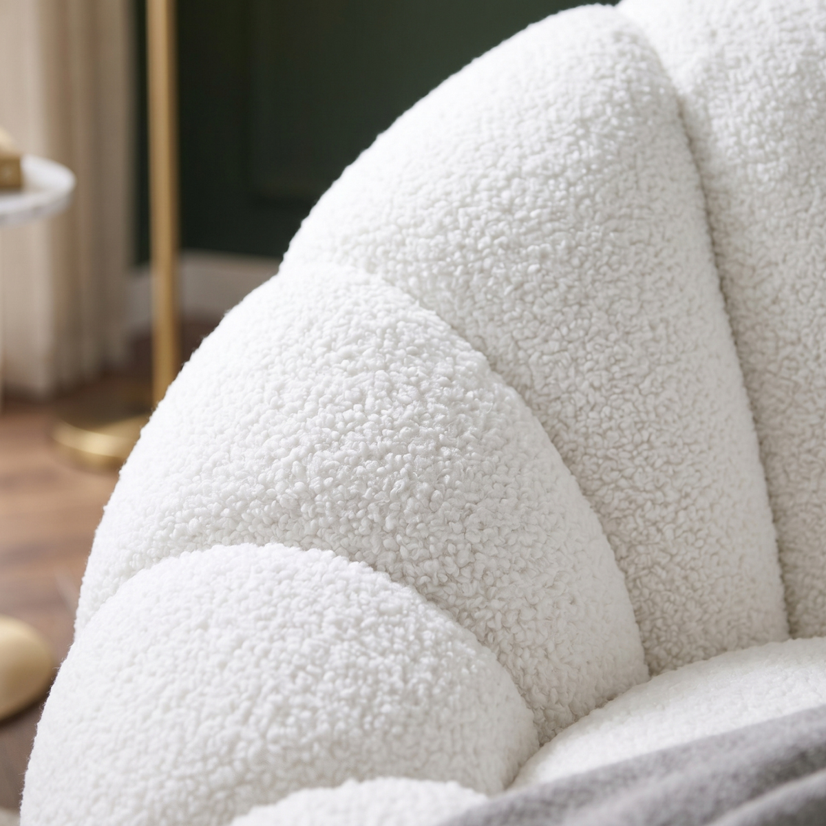 Drehsessel Kürbis Sessel 360° Drehfunktion Relaxsessel inkl. Hocker