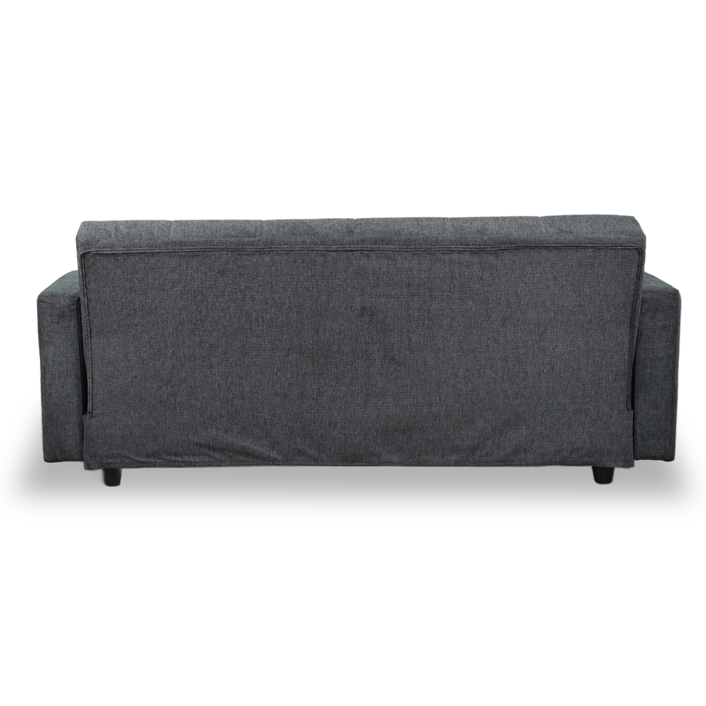 Sofa mit Schlaffunktion in Hochwertige graue Stoff inkl, 2 Rückenkissen