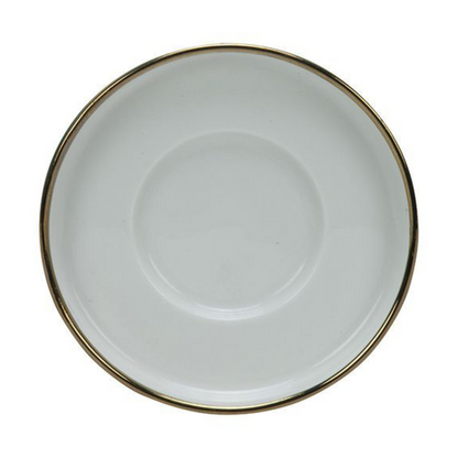 Bricard Teeglas Set mit Untersetzer aus Keramik Sens 12-tlg. gold