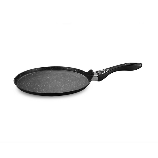 Pizzapan Sienna  28 cm Induktion antihaft  Marmordesign schwarz