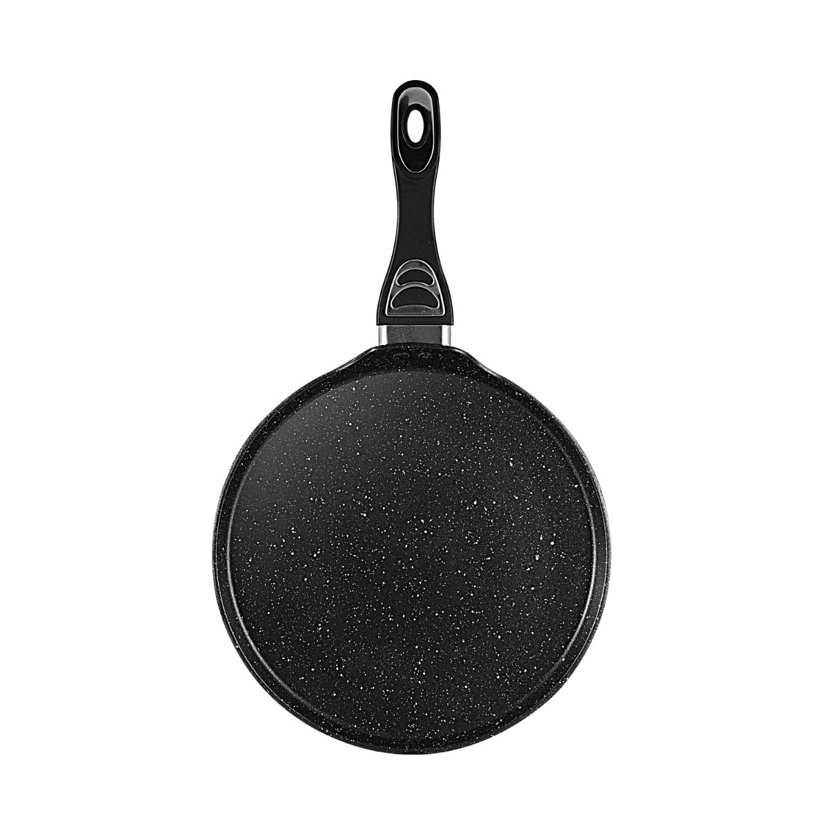 Pizzapan Sienna  28 cm Induktion antihaft  Marmordesign schwarz