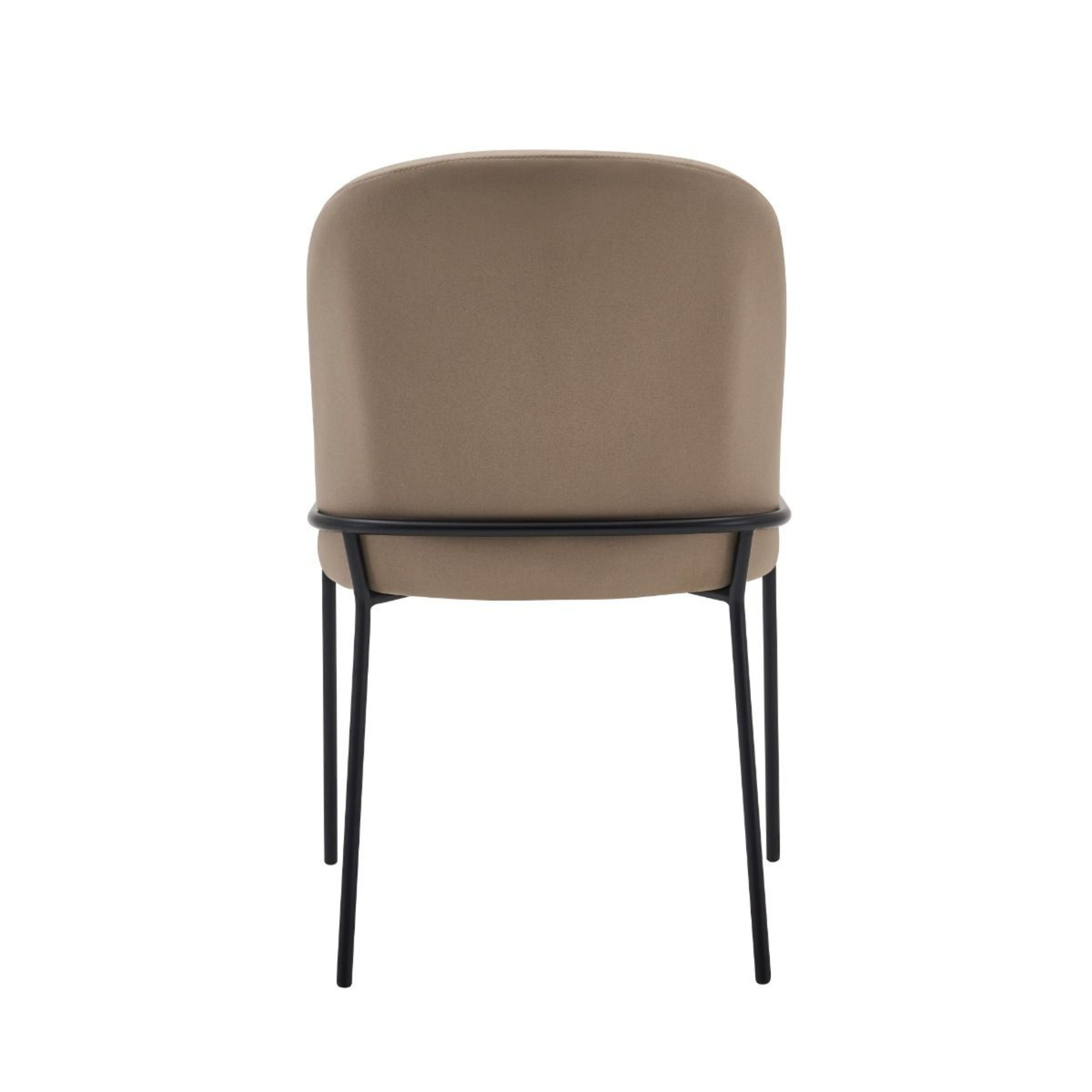Esszimmerstuhl SALVE VELLUTO Eleganter Samtstuhl in Monochrom-Braun/Schwarz