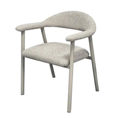Esszimmerstuhl VIDA Komfortabler Armlehnenstuhl mit strukturierter Polsterung Beige