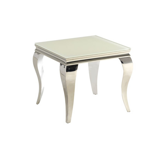 MILANO Beistelltisch Marmoroptik Weiß 60x60x55 cm