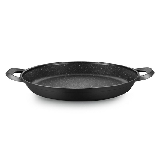 Paellapfanne Yada 36 cm Induktion antihaft Marmordesign schwarz